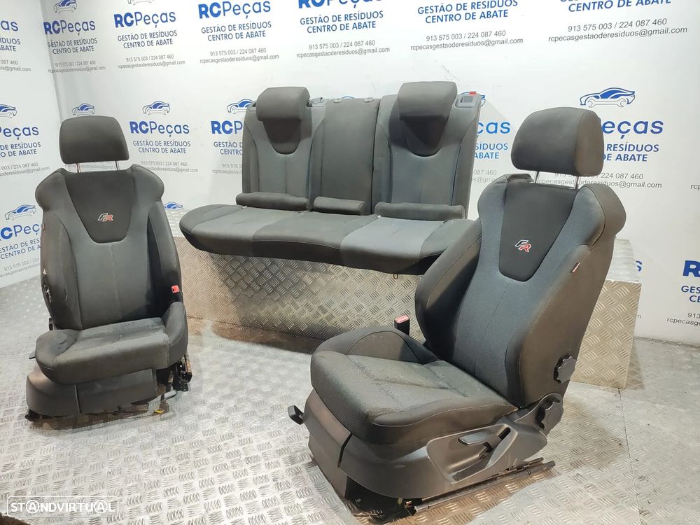 Conjunto Bancos Originais Tecido Seat Leon 1P FR - 3