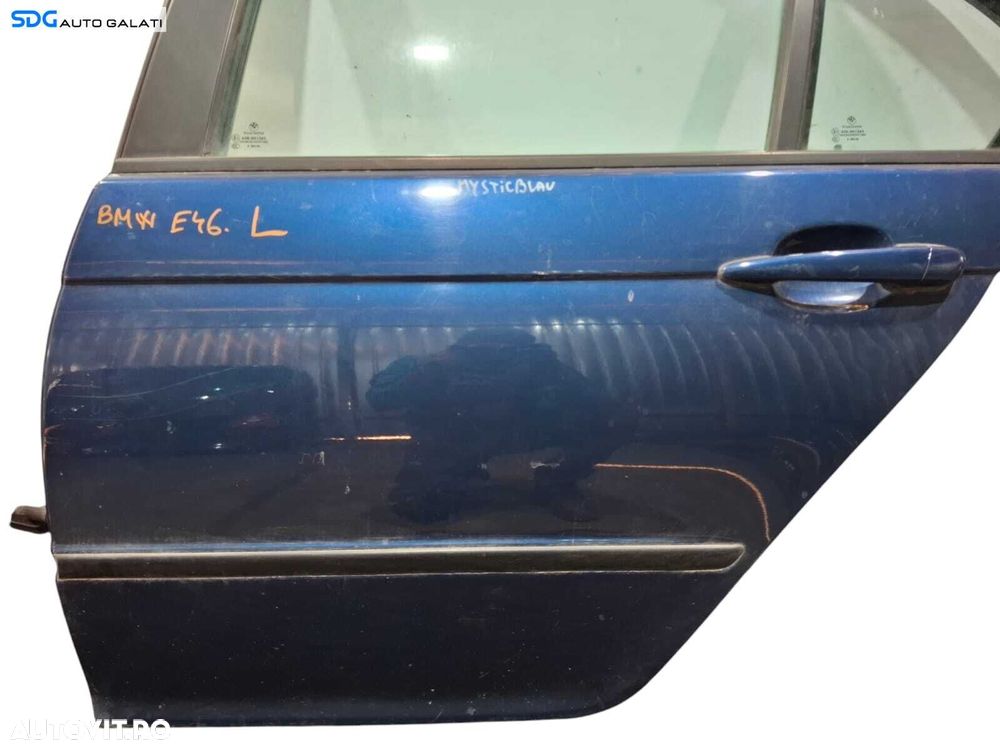 Usa Portiera Stanga Spate Dezechipata BMW Seria 3 E46 Berlina Sedan 1998 - 2006 Culoare Mysticblau [LC0021] - 2
