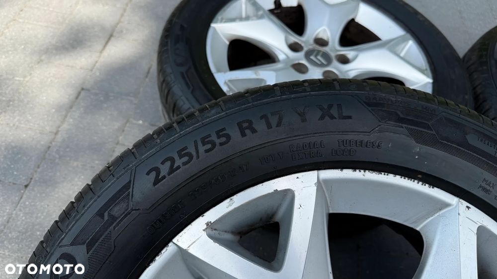 Koła 225/55 r17 5x108 ET32 7J Citroen C5 C4 Cactus Berlingo Xsara C3 C4 Peugeot 207 307 308 Partner 3008 5008 alufelgi 225/55/17 XL - 10