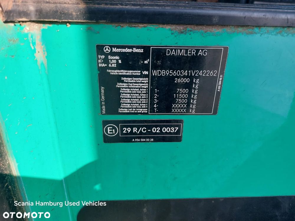 Mercedes-Benz ECONIC 2630 EURO 6 Geesink/Norba/Śmieciarka 22 m z DE - 7