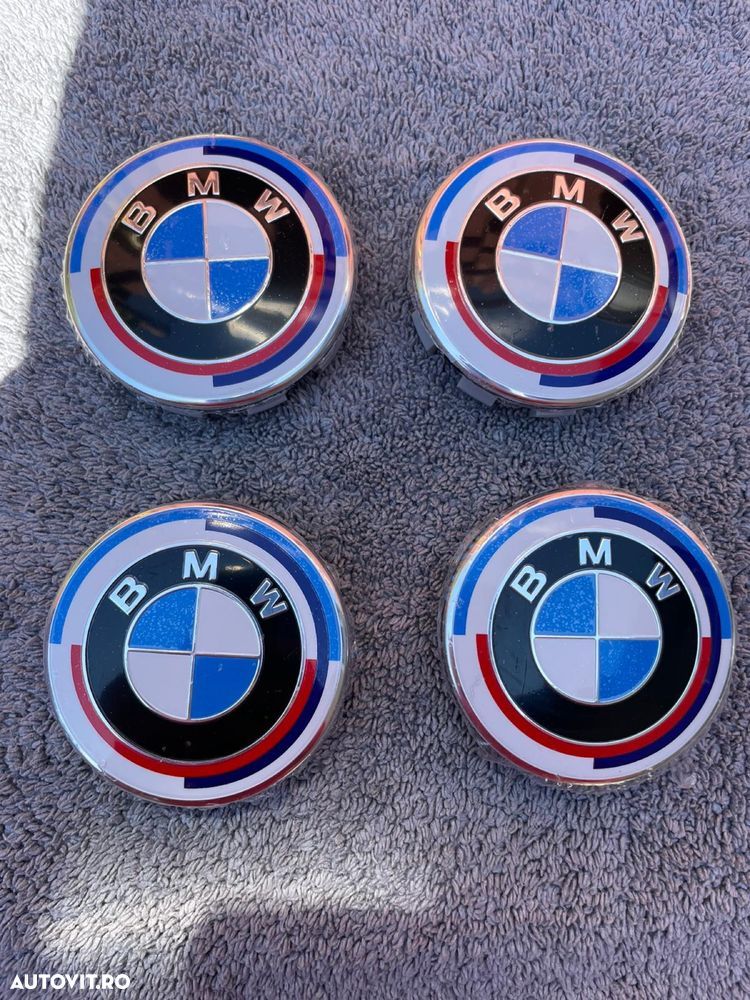 Set capace jante Bmw model aniversar 68mm 1,3,5,7 X3 X5 X6 - 1
