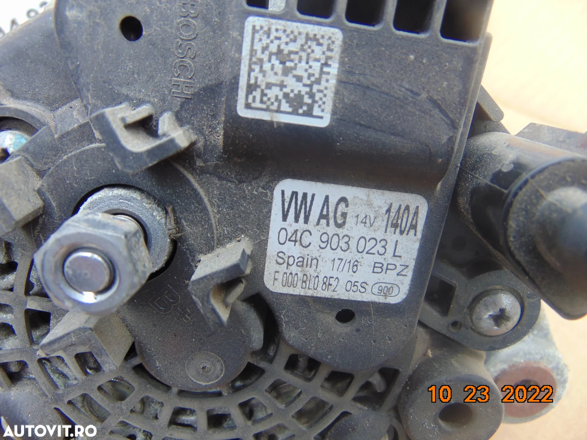 Alternator VW 1.4tfsi tsi 1.2 tsi Passat b8 b7 Golf 7 Tiguan Touran Seat Leon toledo ibiza audi a3 - 2