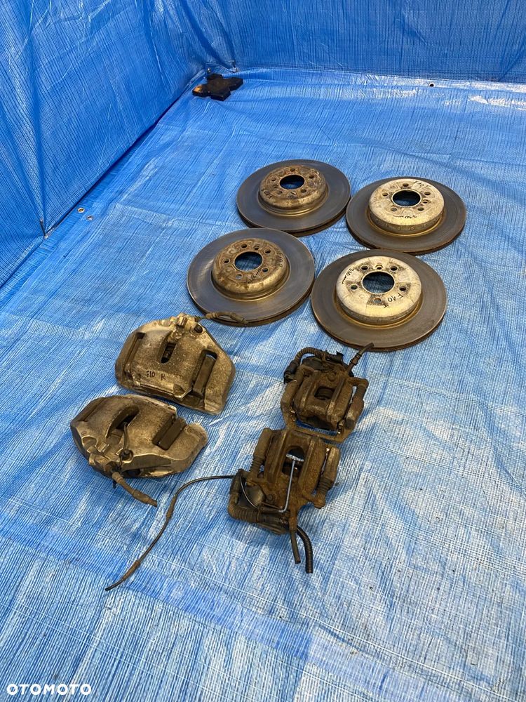 BMW F10 F11 535i SWAP KOMPLET ZACISKI TARCZE HAMULCOWE PRZÓD 348MM TYŁ 330MM  JARZMA PRZEDNIE TYLNE KOMPLET ORYGINAŁ BMW - 2