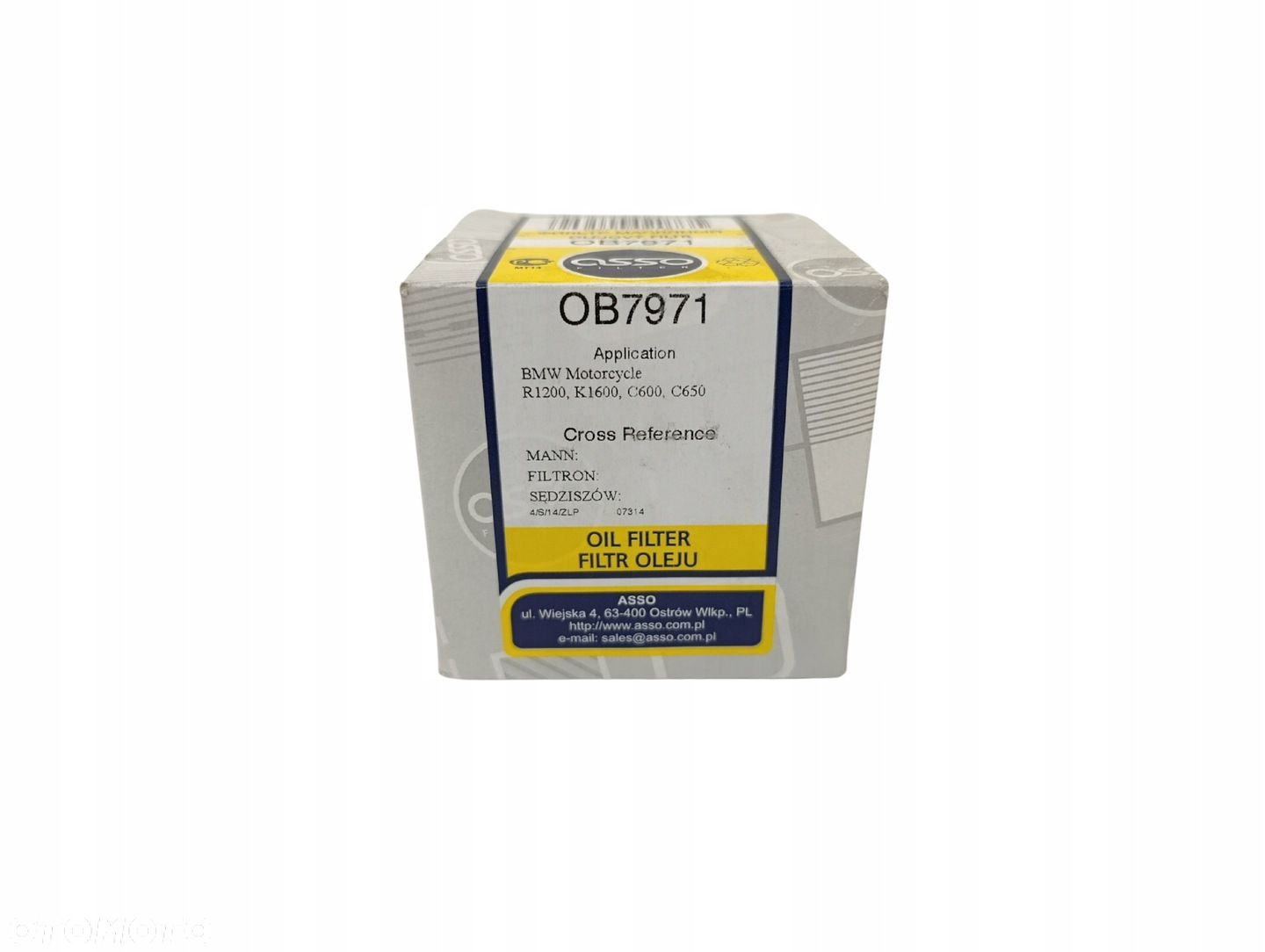 ASSO OB-7971 FILTR OLEJU BMW R1200 K1600 C600 C650 - 3