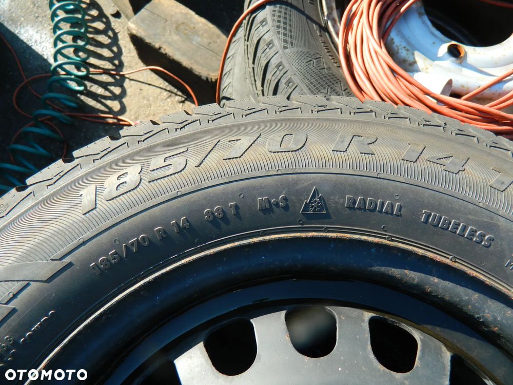 Koła Zimowe Opony Felgi Opel Chevrolet 5.5J14 ET3 8mm 19r9 4x100 185/70/14 - 8