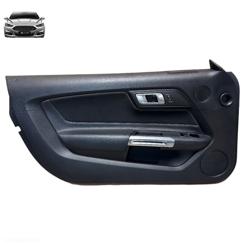 FOTELE TAPICERKA WNĘTRZE MATERIAŁ BIAŁA NITKA FORD MUSTANG MK6 LIFT 17-23 - 12