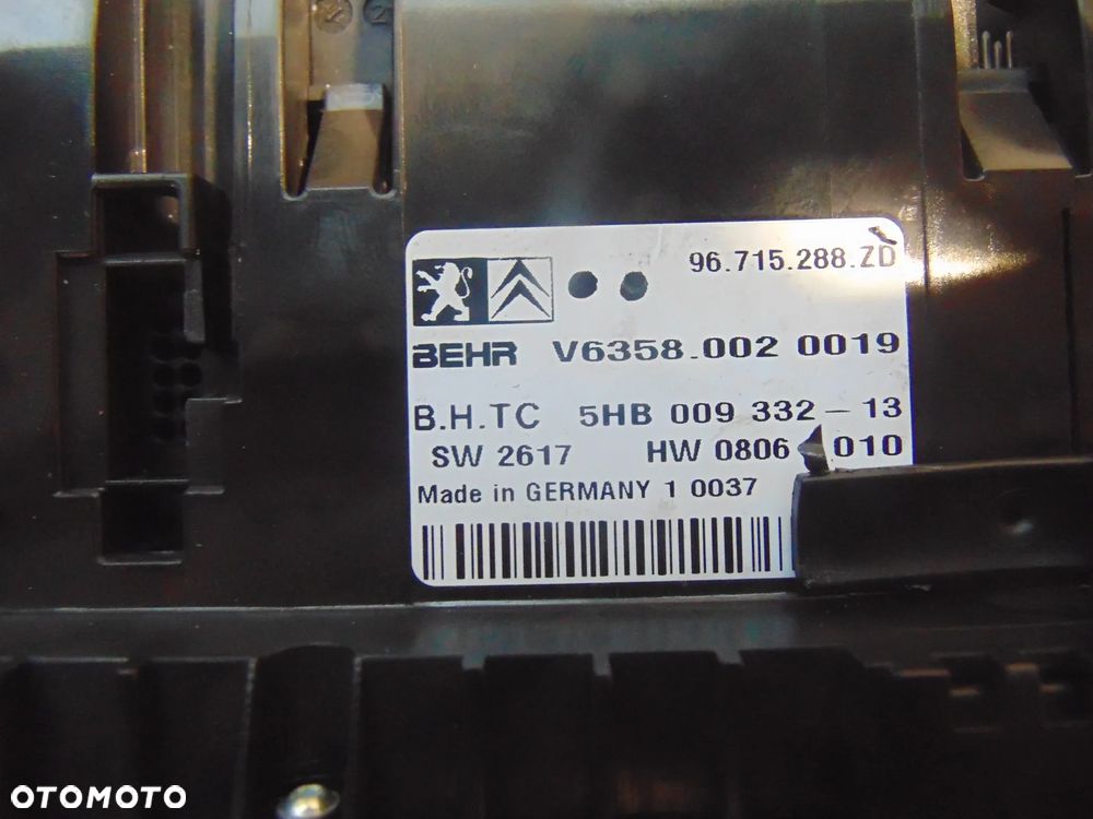 panel sterownia citroen c5 x7 - 3