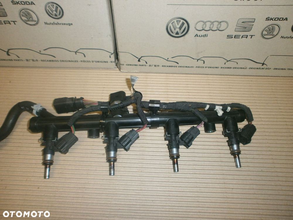 LISTWA WTRYSKI KOMPLET 06L906031A 06K133681C 2.0TSI VW SKODA SEAT GWARANCJA - 1