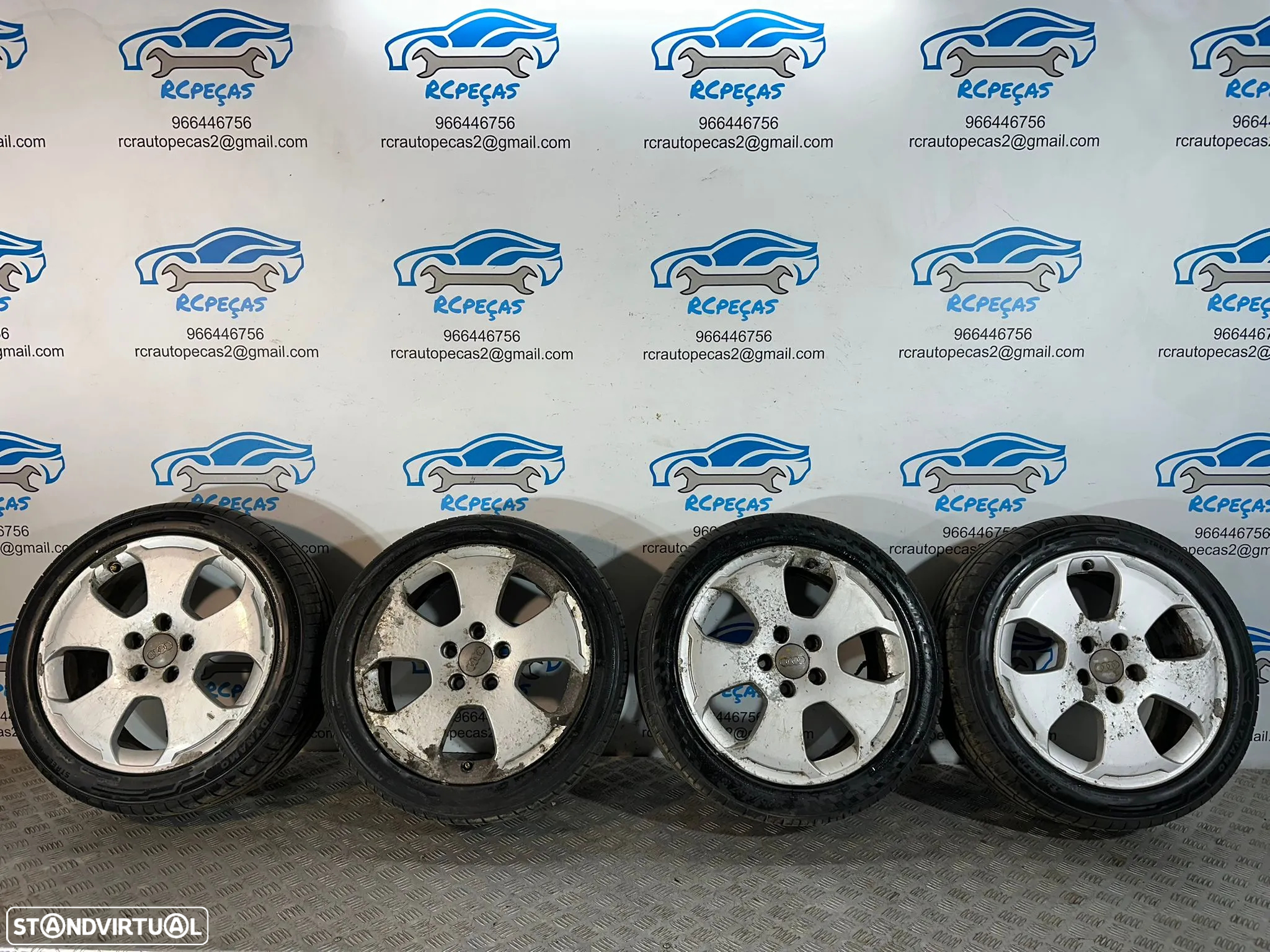 .Conjunto Jantes 17 originais Audi A3 8P S-Line 7.5J ET56 5x112 Ronal 8P0601025C - 3