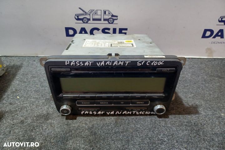 Radio cd 1K0035186AA Volkswagen VW Passat B6 [2005 - 2010] wagon 5-us - 1