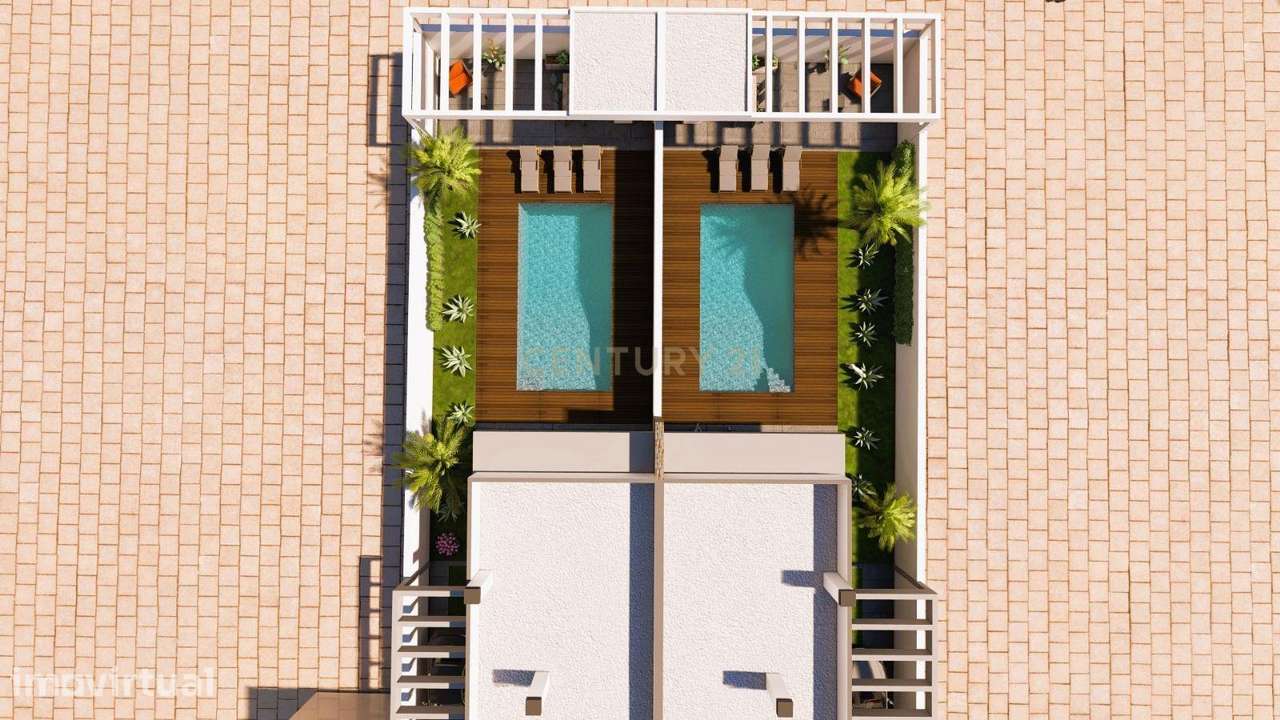 Moradia Contemporânea T4, Construção Nova, com Piscina, em Fernão Ferr - Grande imagem: 2/31