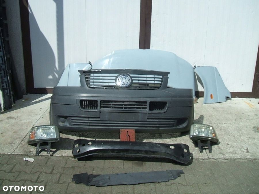 VW TRANSPORTER T5 MASKA BŁOTNIK ZDERZAK LAMPY WZMOCNIENIE CHŁODNICE PRZÓD - 1