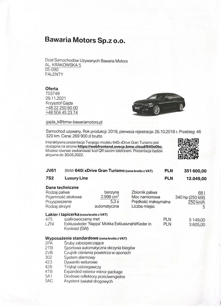 BMW 6GT 640i xDrive Luxury Line sport - 27