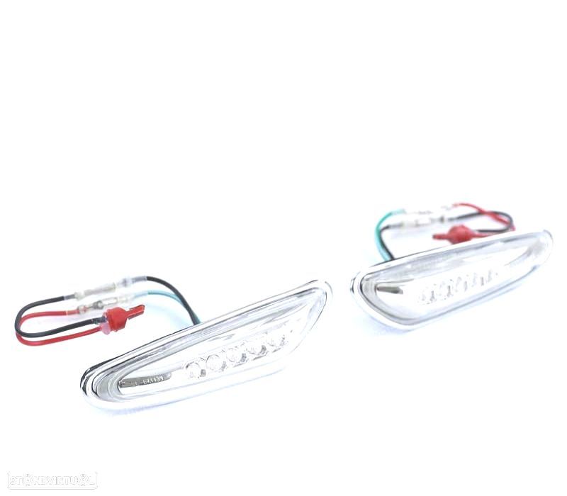PISCAS LATERAIS BMW E46 01-05 LATERALES LED CROMADO - 4