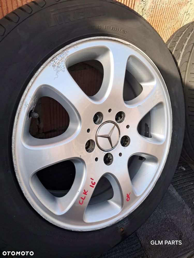 mercedes-benz clk w209 felgi aluminiowe 16" koła lato pirelli - 7