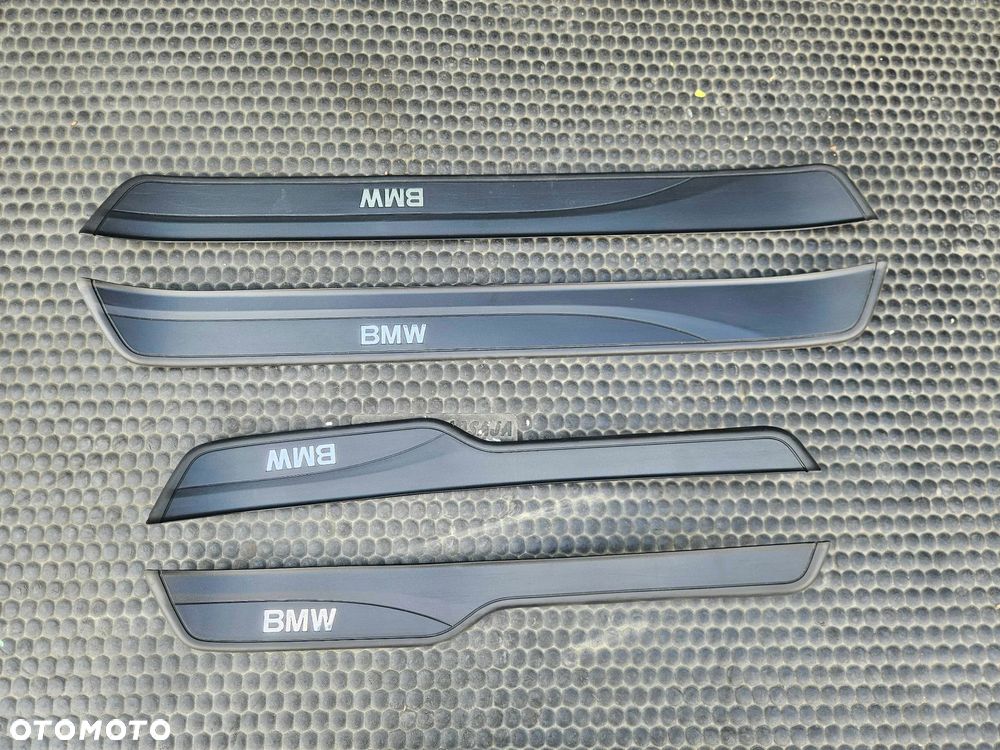 Listwa Listwy Progowe Ozdobne Drzwi Nakładki Komplet Przód Tyl BMW 3 E90 E91 - 17