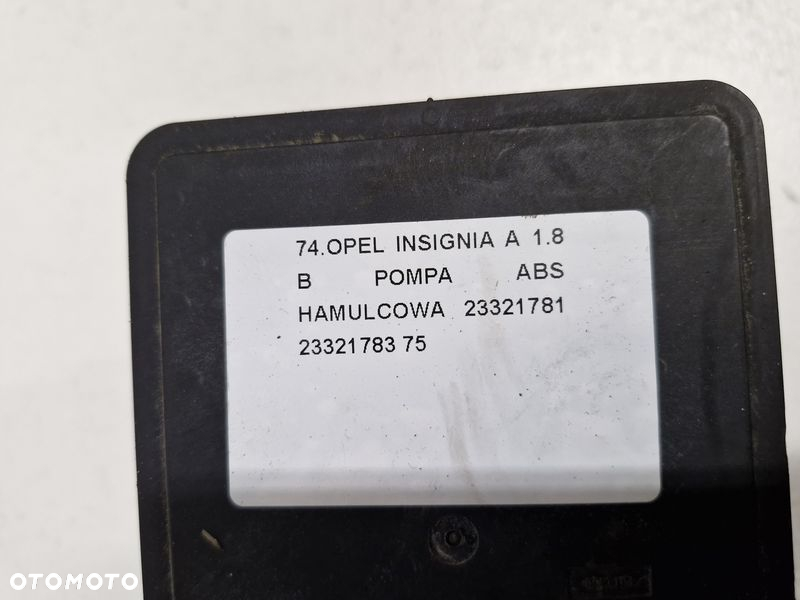 OPEL INSIGNIA A 1.8 B POMPA ABS HAMULCOWA 23321781 23321783 - 11