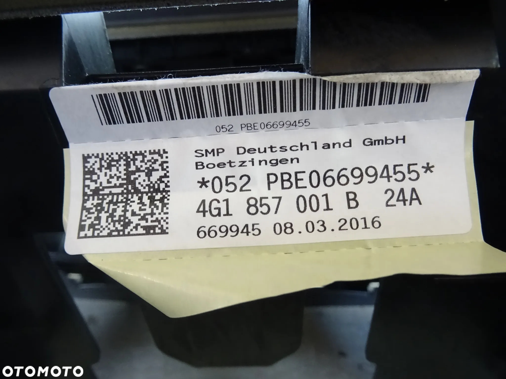 4G1857001B Deska konsola poduszki pasy Audi A6 S6 C7 LIFT czesci - 7