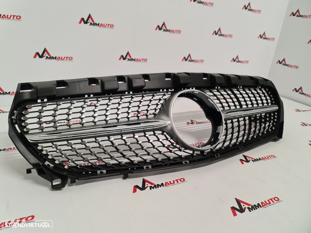 Grelha Frontal Mercedes CLA W117 Diamond Silver - 2