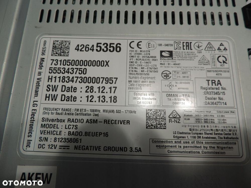 OPEL ASTRA K 5 V RADIO NAWIGACJA 42645356 - 4