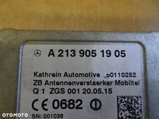 Wzmacniacz anteny c klasa w205 a2139051905 - 3