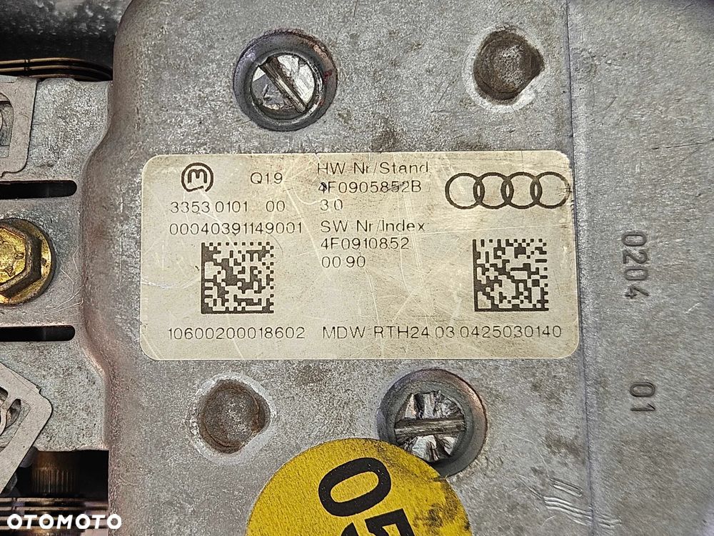 Kolumna Kierownicza 4F0419501 E J 4F0905852B Drażek Kierowniczy Krzyżak Łacznik Blokada Audi A6 C6 Europa - 5