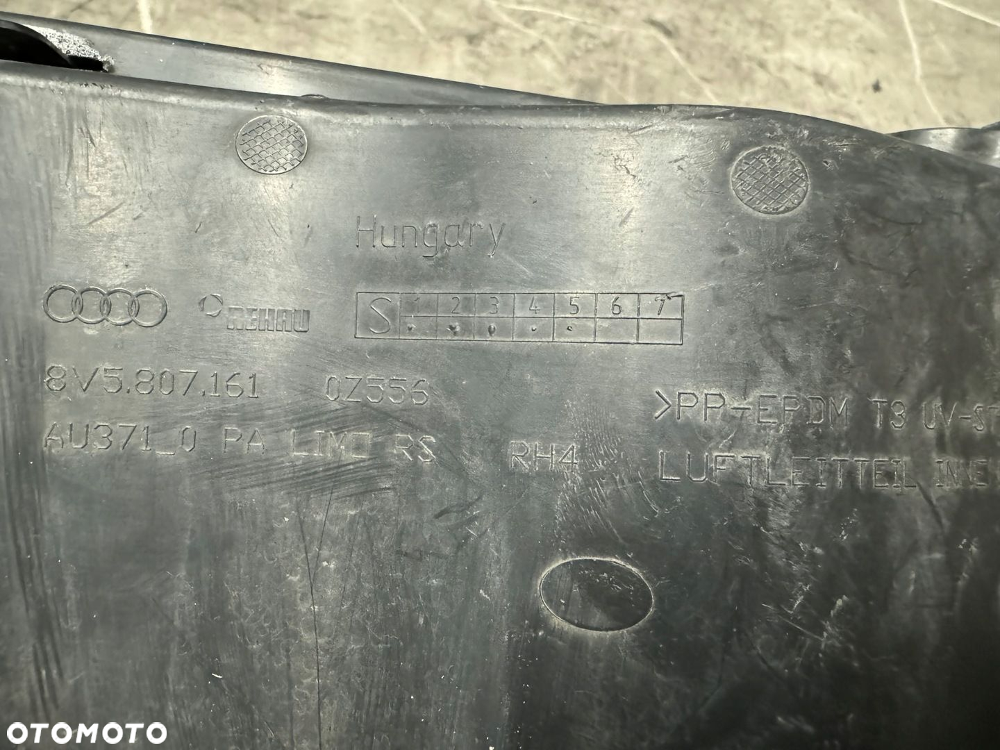 Zderzak Kratka Wlot Lewy Przód AUDI RS3 8V5 LIFT SEDAN ORYGINAŁ - 6