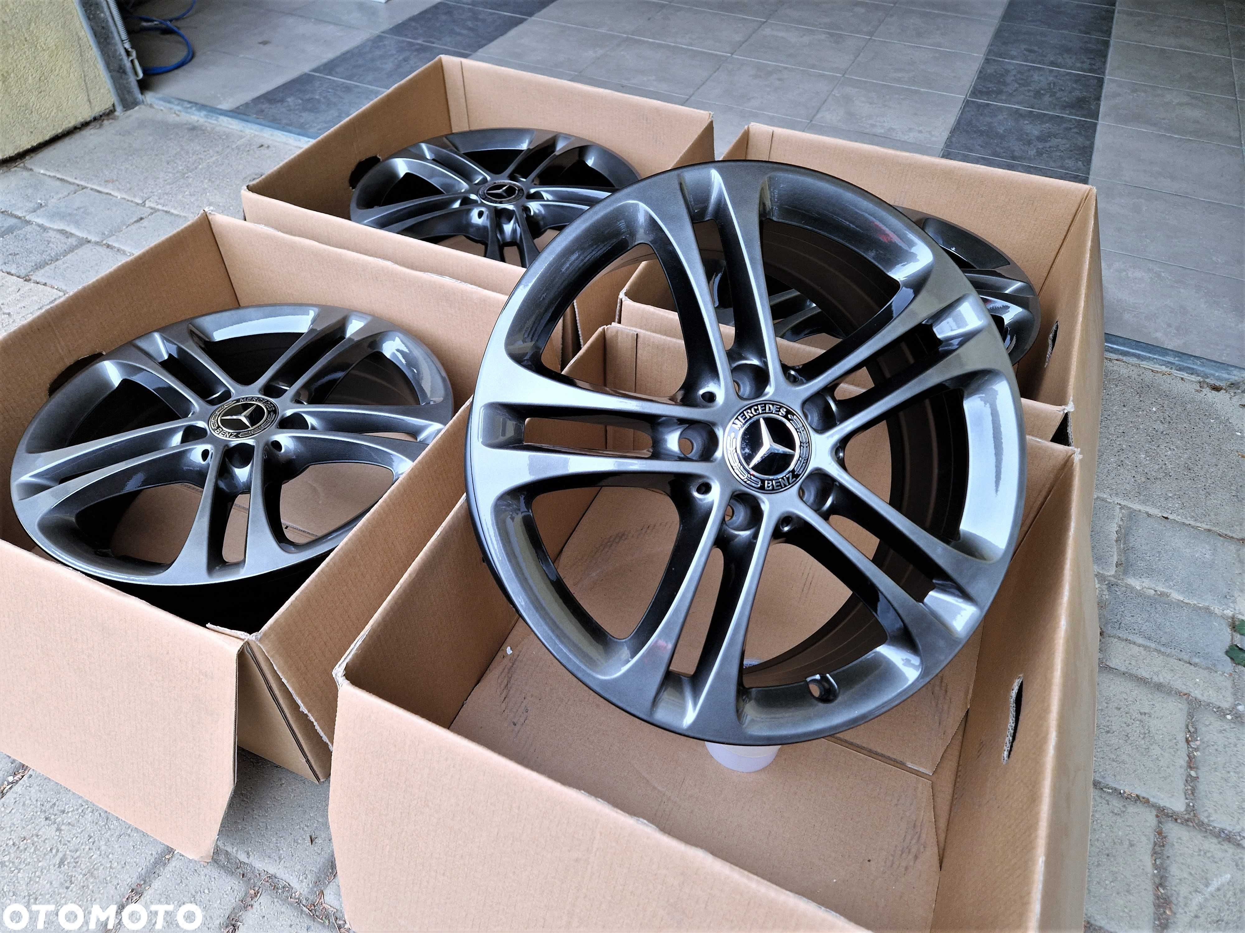 Alufelgi 17 Chrom Shadow! Mercedes A B C CLA GLA Vito Viano 5x112 811# - 2
