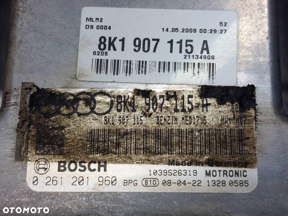 ZESTAW STARTOWY LICZNIK AUDI A4 B8 1.8 TFSI 8K1907115A 8K0920930A - 2