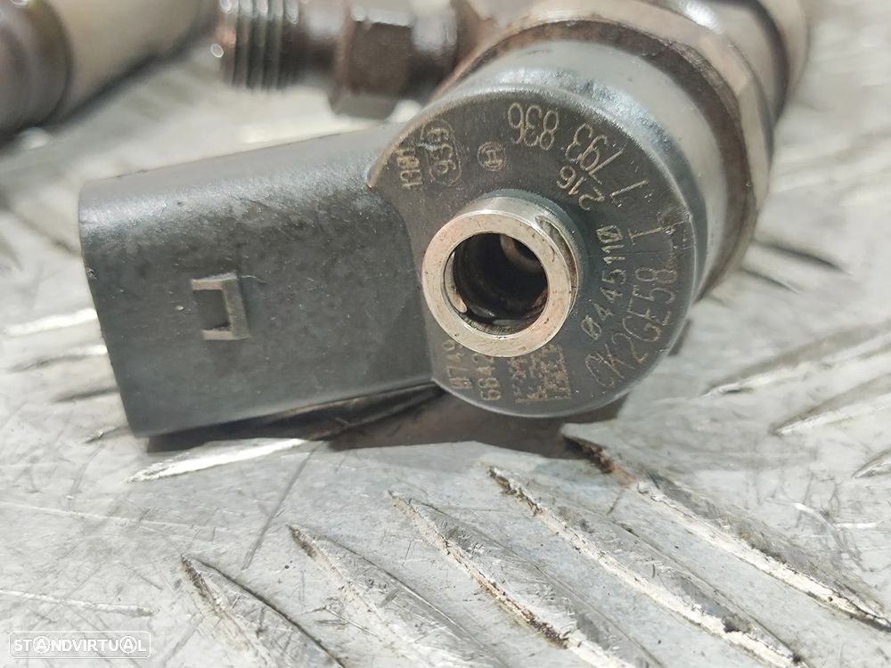 Conjunto de 4 injetores Bosch BMW 2.0D 16v 163cv M47D20 - 8