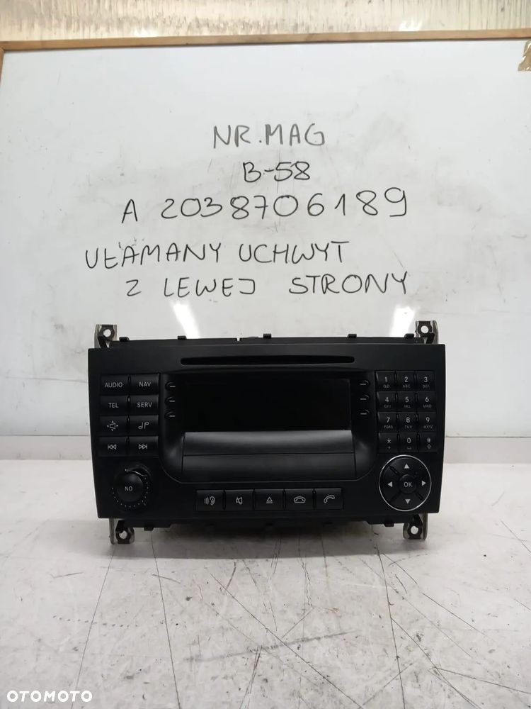 RADIO NAWIGACJA MERCEDES W203 LIFT COMMAND A2038706189 - 1