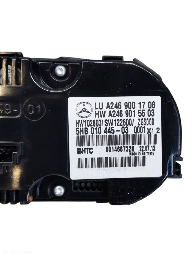 MERCEDES B KLASA W246 PANEL KLIMATYZACJI A2469001708 HMCAR #312 - 8