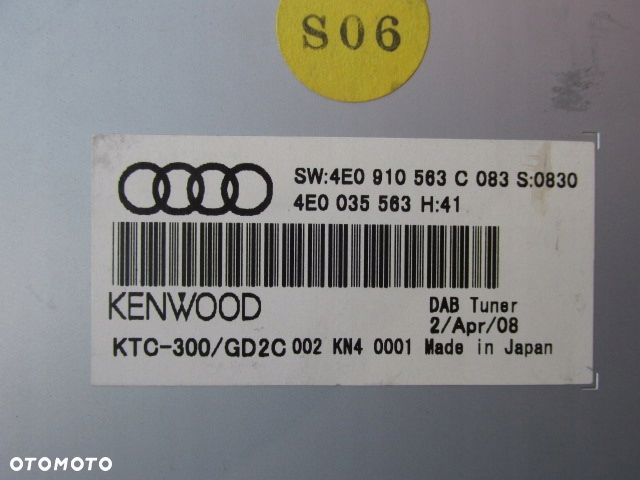 Audi A8 D3 lift Moduł sterownik tuner radia 4E0910563C - 4