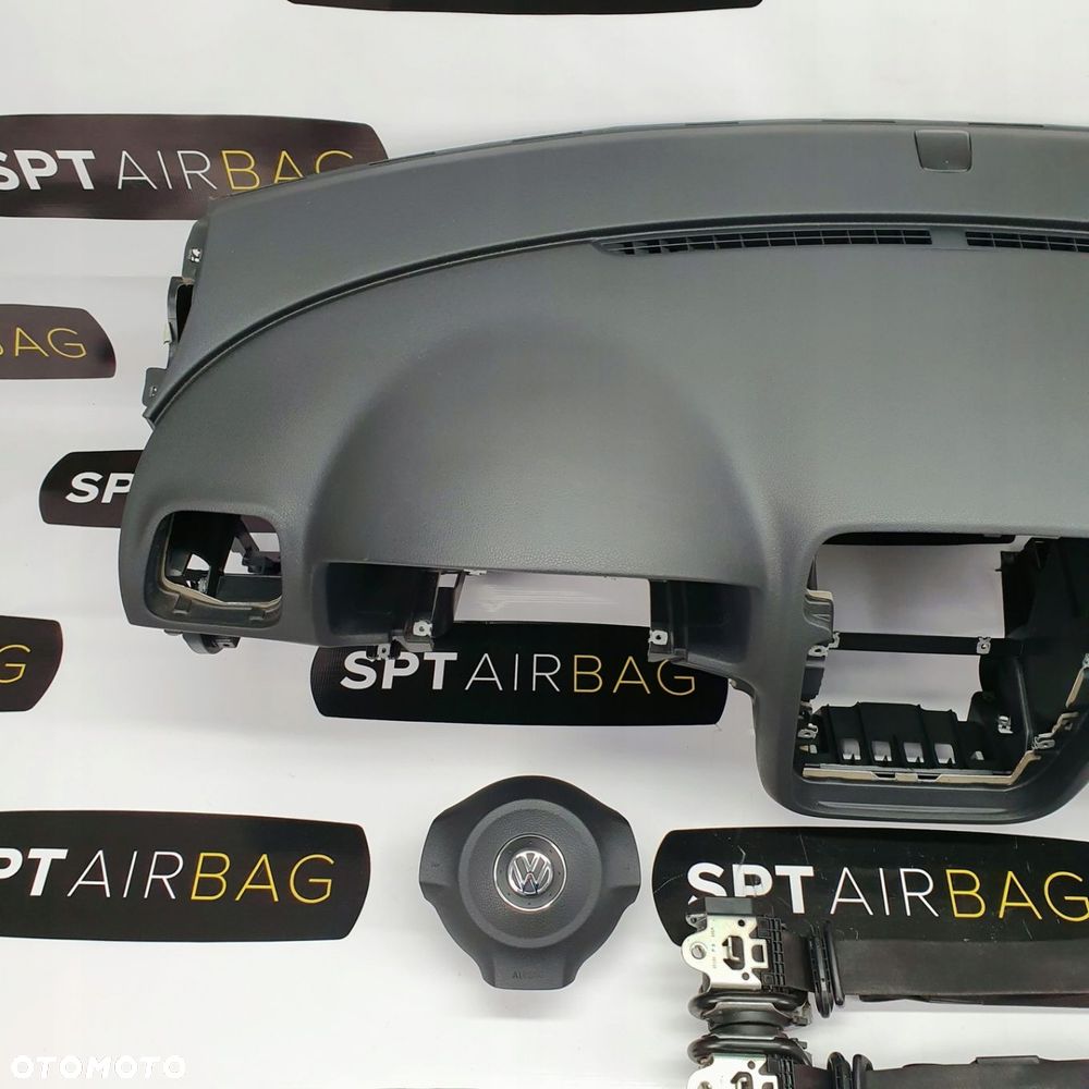 VW SCIROCCO EOS DESKA ROZDZIELCZA KONSOLA KOKPIT PULPIT PODUSZKI AIRBAG AIR BAG PASY KIT SET - 2