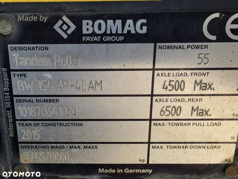 Bomag BW 154 AP-4i AM / rozsiewacz BS150 - 13