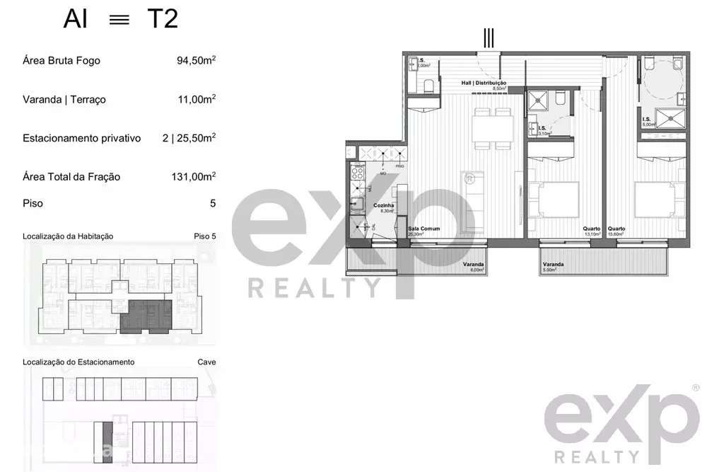 Apartamento T2 | Junto ao GaiaShopping - Grande imagem: 2/14