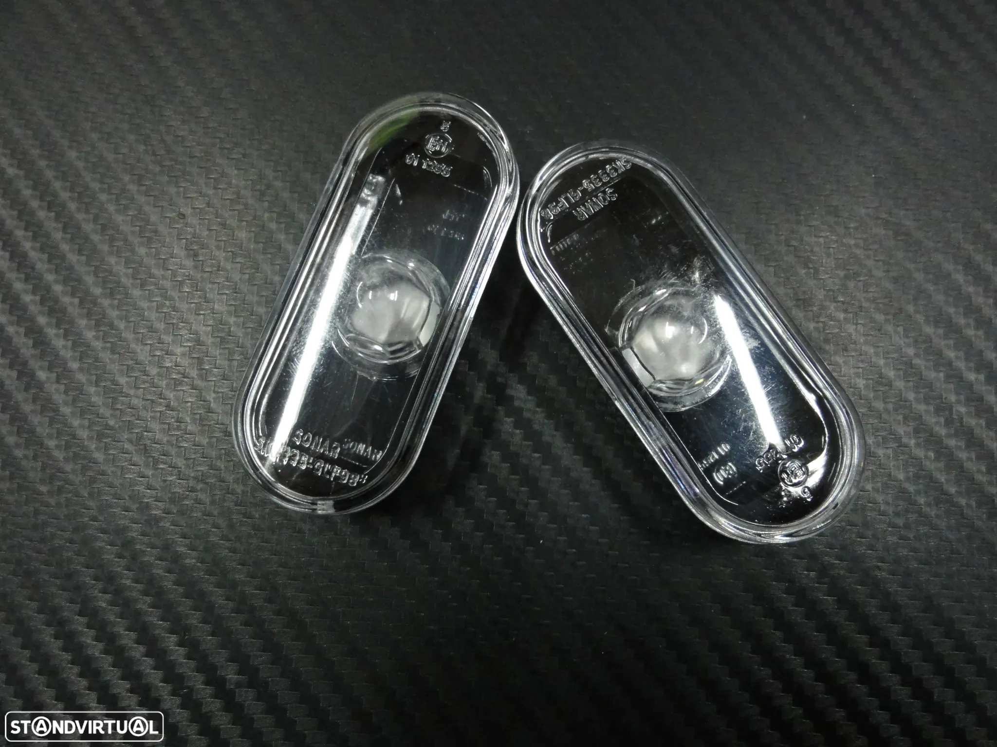 Piscas / farois / farolins laterais+ lâmpadas cromadas para VW Bora, Golf 3, Golf 4, caddy, fox, Eos, Lupo, Passat 35i, 3B, 3BG, Polo 6N, 6N2, 9N, vento, T5, Sharan, jetta 3, Multivan Transporter, Vento +96 fundo preto - 3