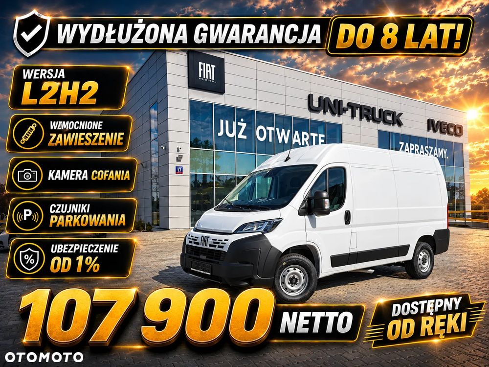 Fiat Ducato L2H2 Wzmocnione zawieszenie, Kamera cofania, dostępny od reki ! - 2