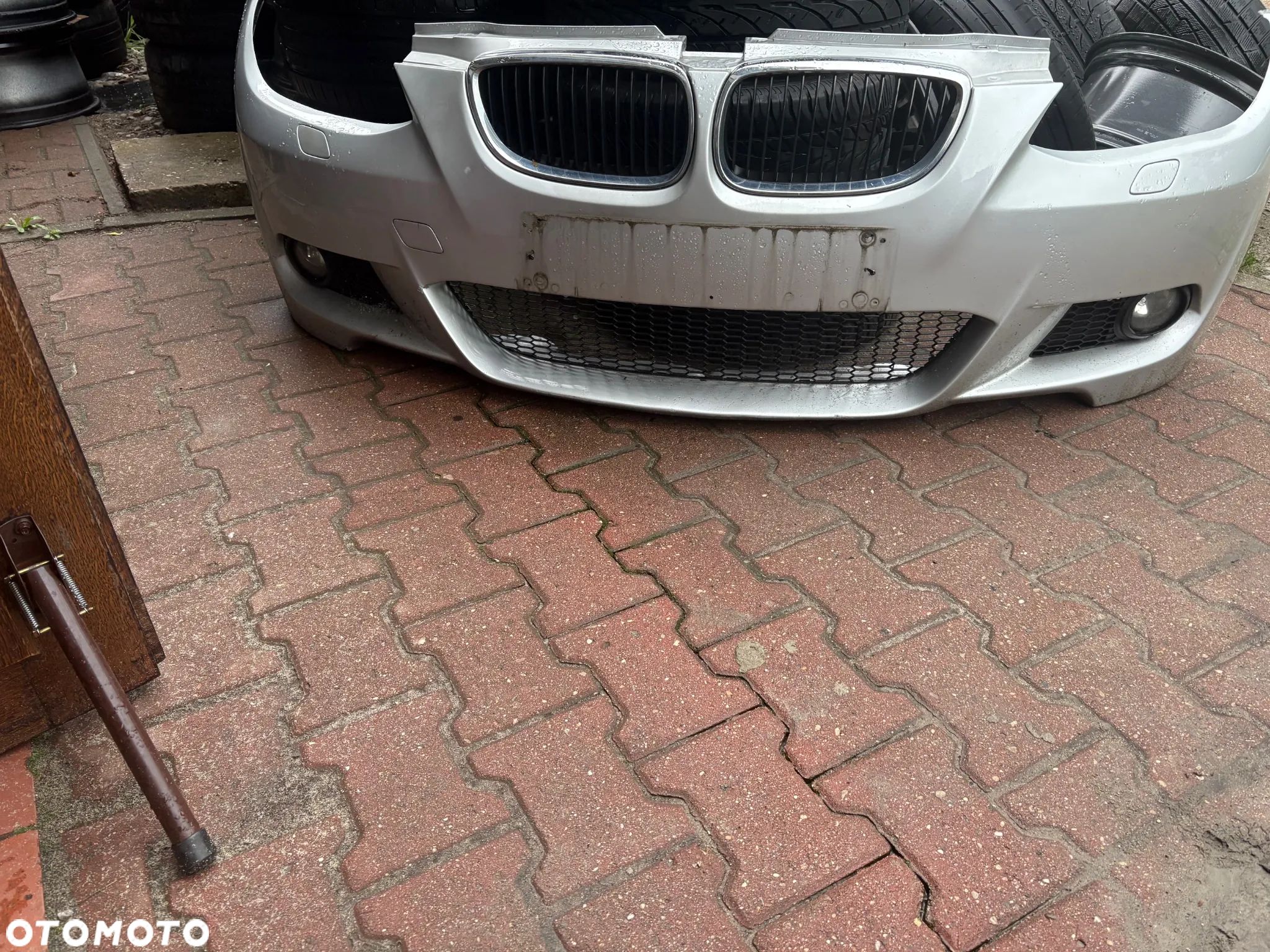 ZDERZAK PRZÓD PRZEDNI BMW E92 E93 M PAKIET 354 TITANSILBER zaślepki KPL LUX - 1