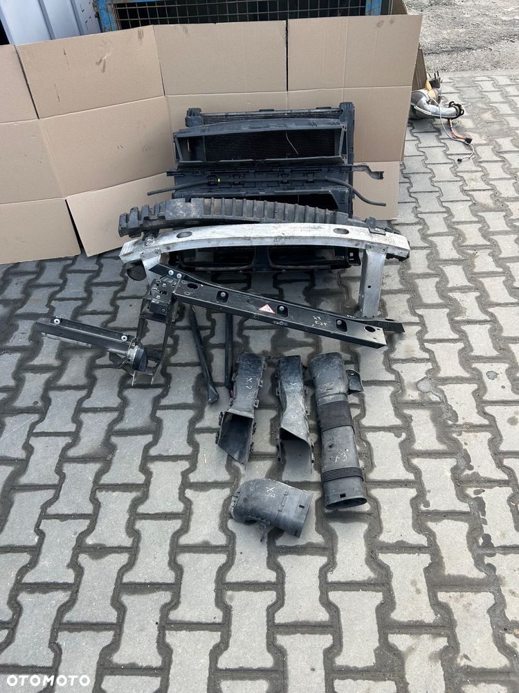 Bmw x3 f25 maska błotnik lewy prawy A76/5 pas przedni kompletny 3.0 D zderzak przód lampy bi-xenon - 2