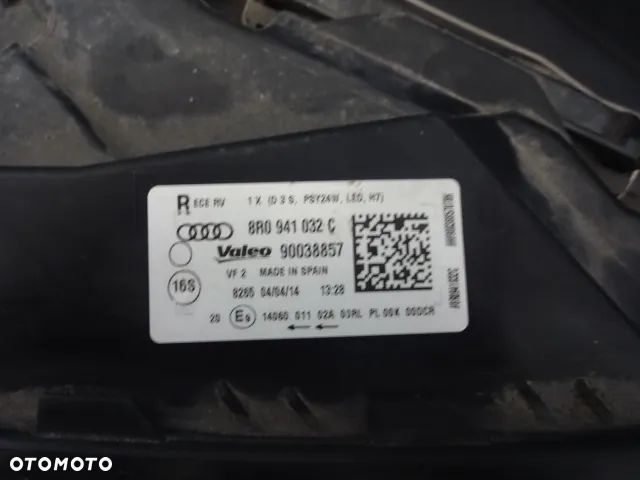Prawa lampa Audi Q5 Xenon skrętny 8R0 941 032C - 3