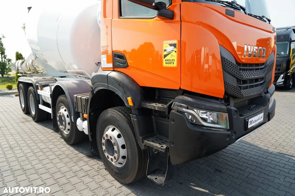 Iveco S-WAY 420 / 8X4 / BETONOMIESZARKA 9 M3 / SCHWING STETTER / ALUFELGI / AUTOMAT / EURO 6 - 8