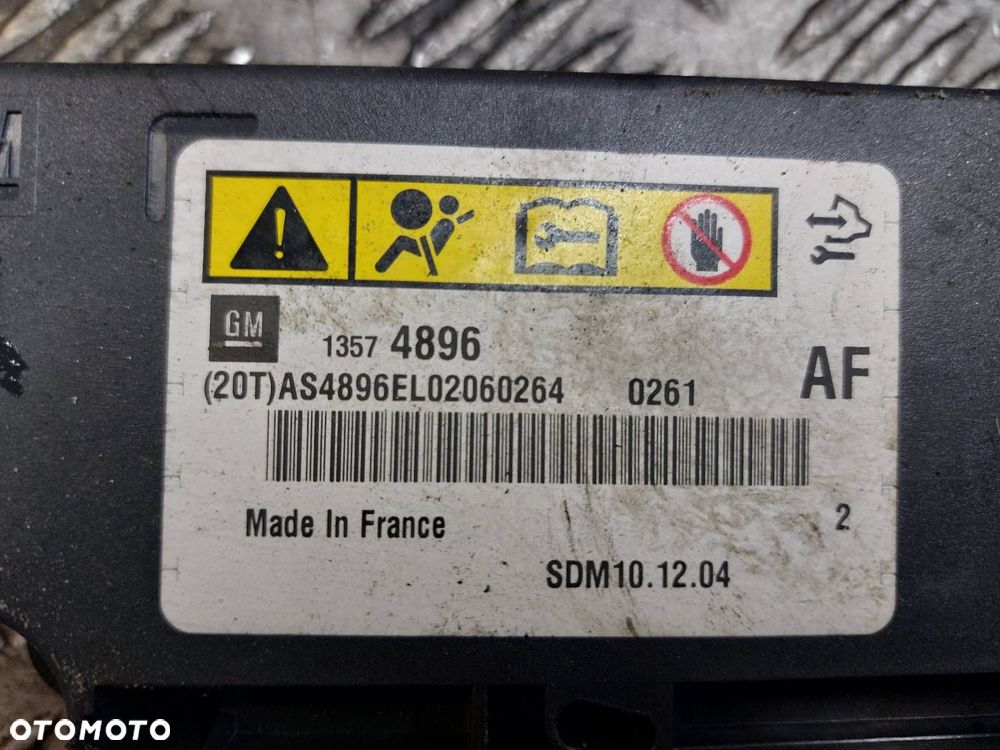 ZESTAW AIRBAG POSTRZAŁOWY KOKPIT OPEL ASTRA J 13301067 13299780 - 5