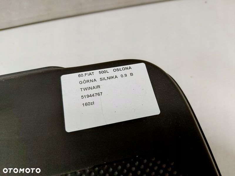 fiat 500l 500 l 0.9t 900 t twinair osłona silnika górna pokrywa 51944767 - 3