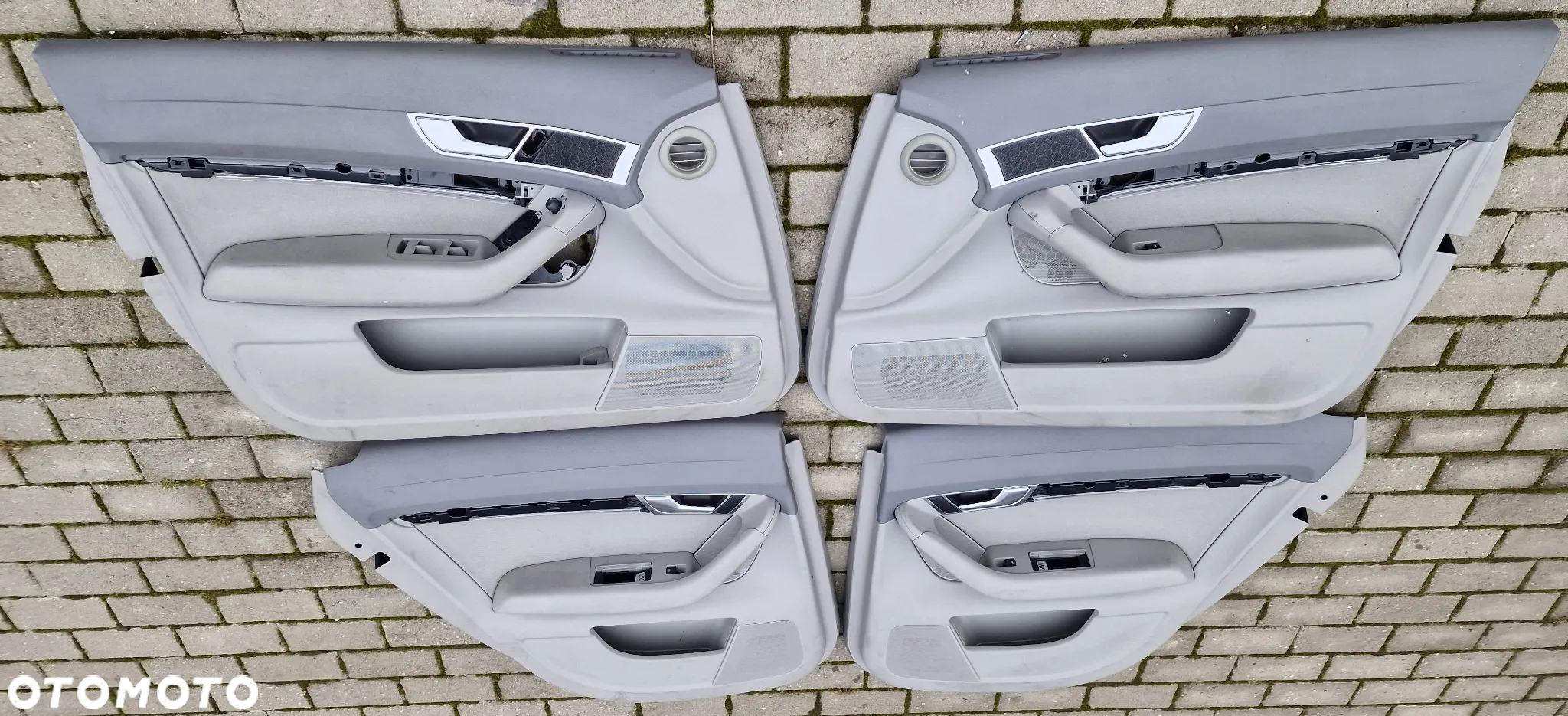 BOCZKI DRZWI KOMPLET PODŚWIETLANE AUDI A6 C6 KOMBI LIFT - 3