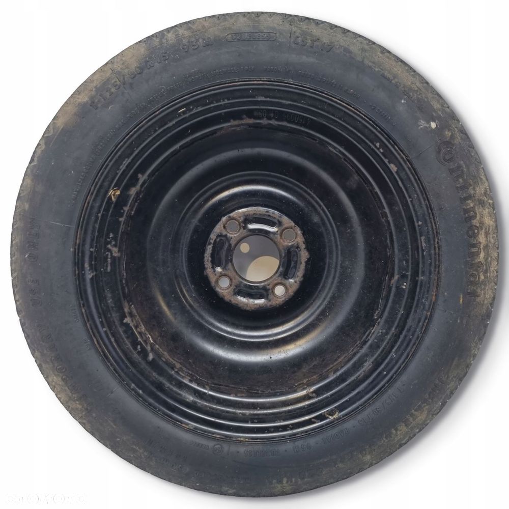 KOŁO DOJAZDOWE 125/80 R15 98AB-NB 2150836 4x108 Ford Fiesta Mk5 Mk6 - 12