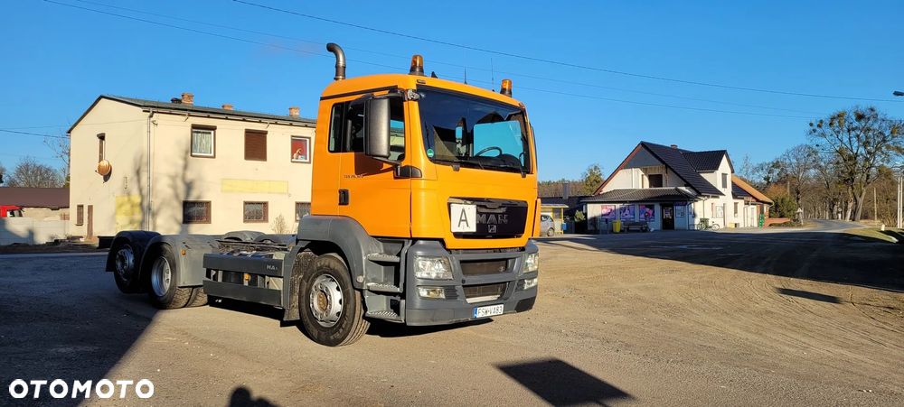MAN TGS 2011r KRÓTKI ROZSTAW 390cm 3-y OSIOWY rama do zabudowy DMC 26t BECZKA ASENIZACJA - 27