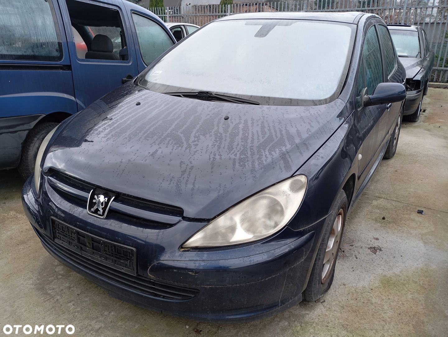 PEUGEOT 307 01-04 PRZÓD ZDERZAK BŁOTNIK MASKA LAMPA EGED PAS BELKA - 1