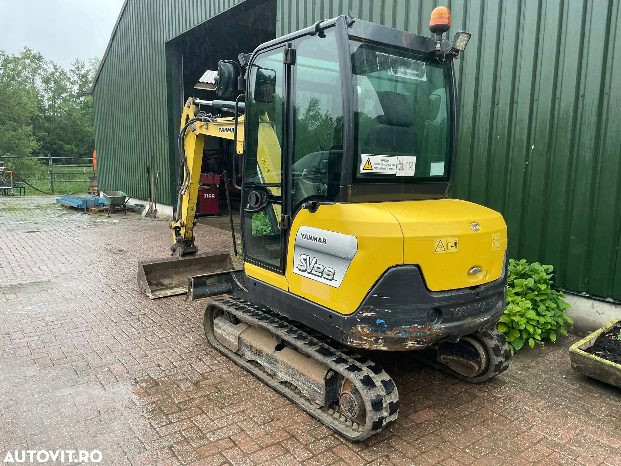 Yanmar SV26 miniexcavator pe senile 4 cilindri - 6