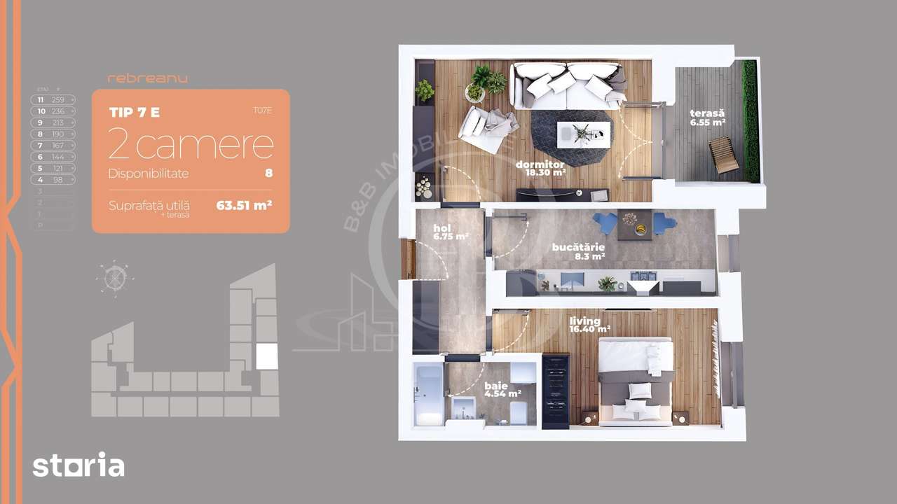 Liviu Rebreanu-Titan-Apartament 2 camere-Comision 0 — fotografia 1